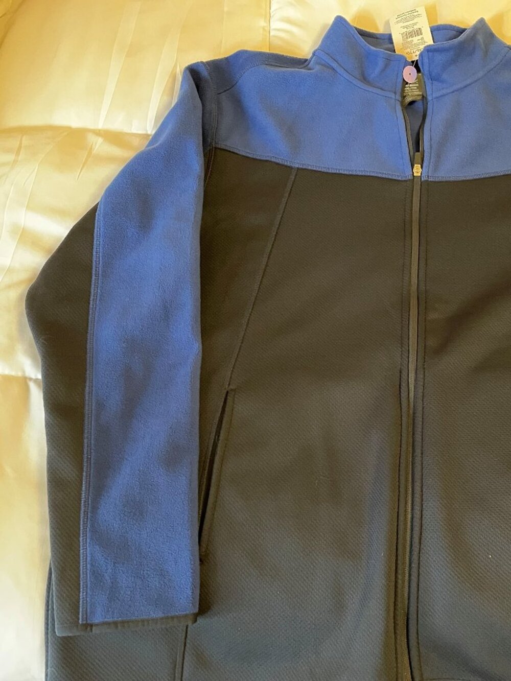 NEW Mens Athletic Works fleece full zip sweater